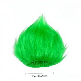 Funny Wigs Unsex Trolls Wig Green Crazy Wigs Costume Funky Hairband Green Party for Halloween Costume Cosplay